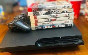 Sony PlayStation 3 PS3 Slim Console with DualShock 3 Controller Bundle